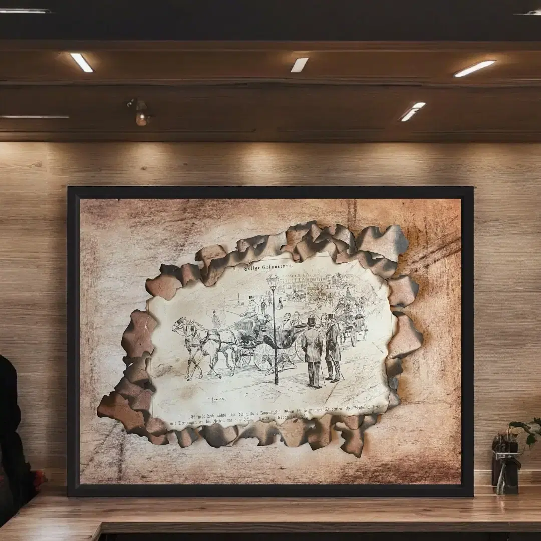 Main artwork: Collage vintage 3D