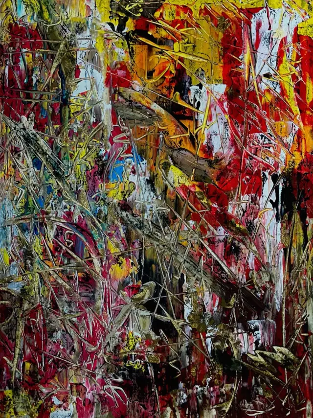 Artwork or textile design products with a specific technique and the name „Droga do przejścia” 2023