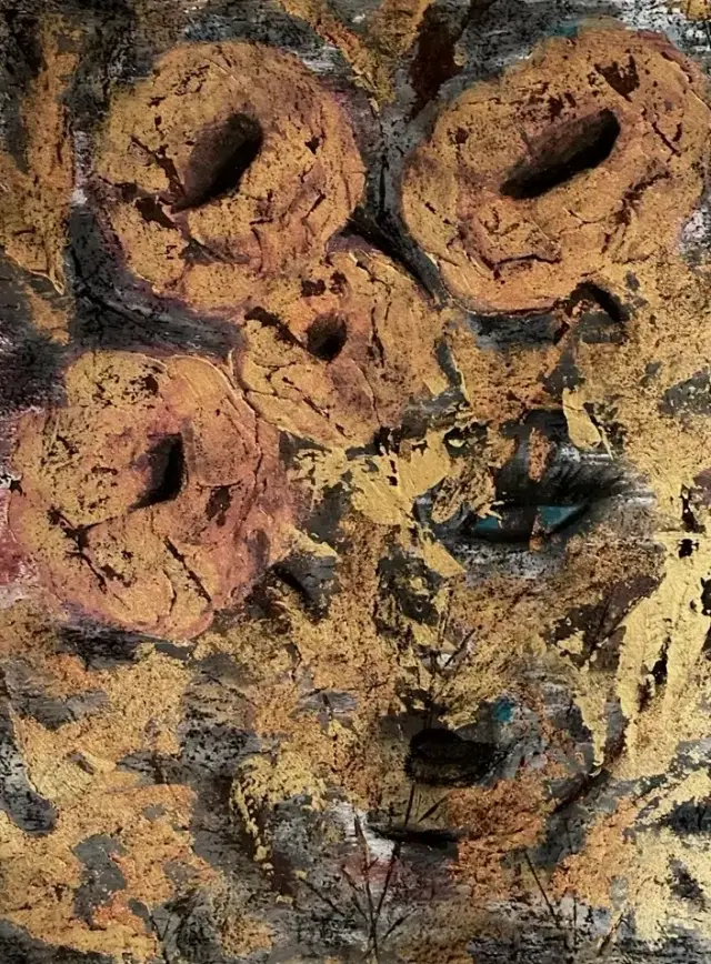 Artwork or textile design products with a specific technique and the name „Skromność” 2023