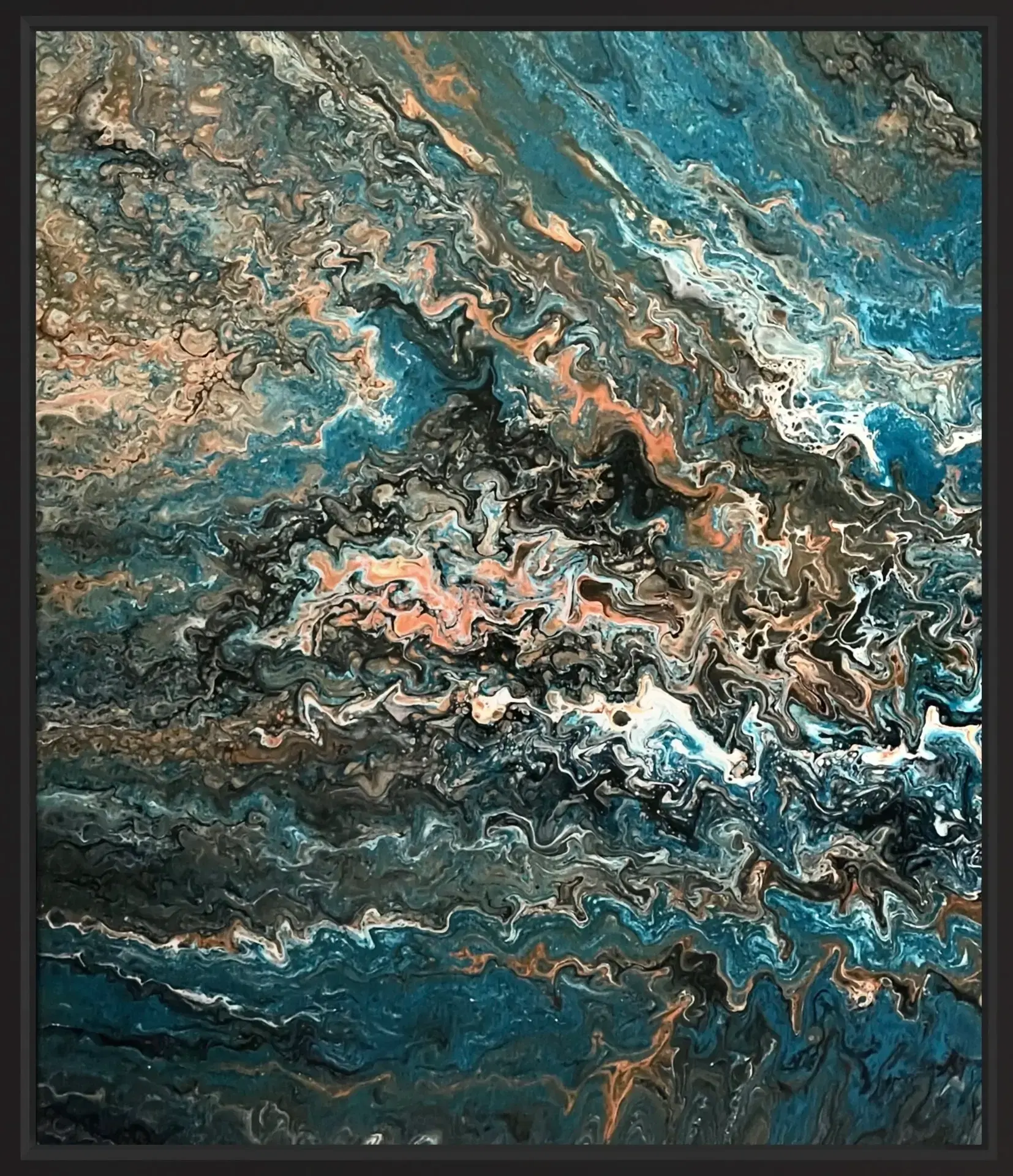 Main artwork or textil design products with a specific technique and the name „Laguna" 2023