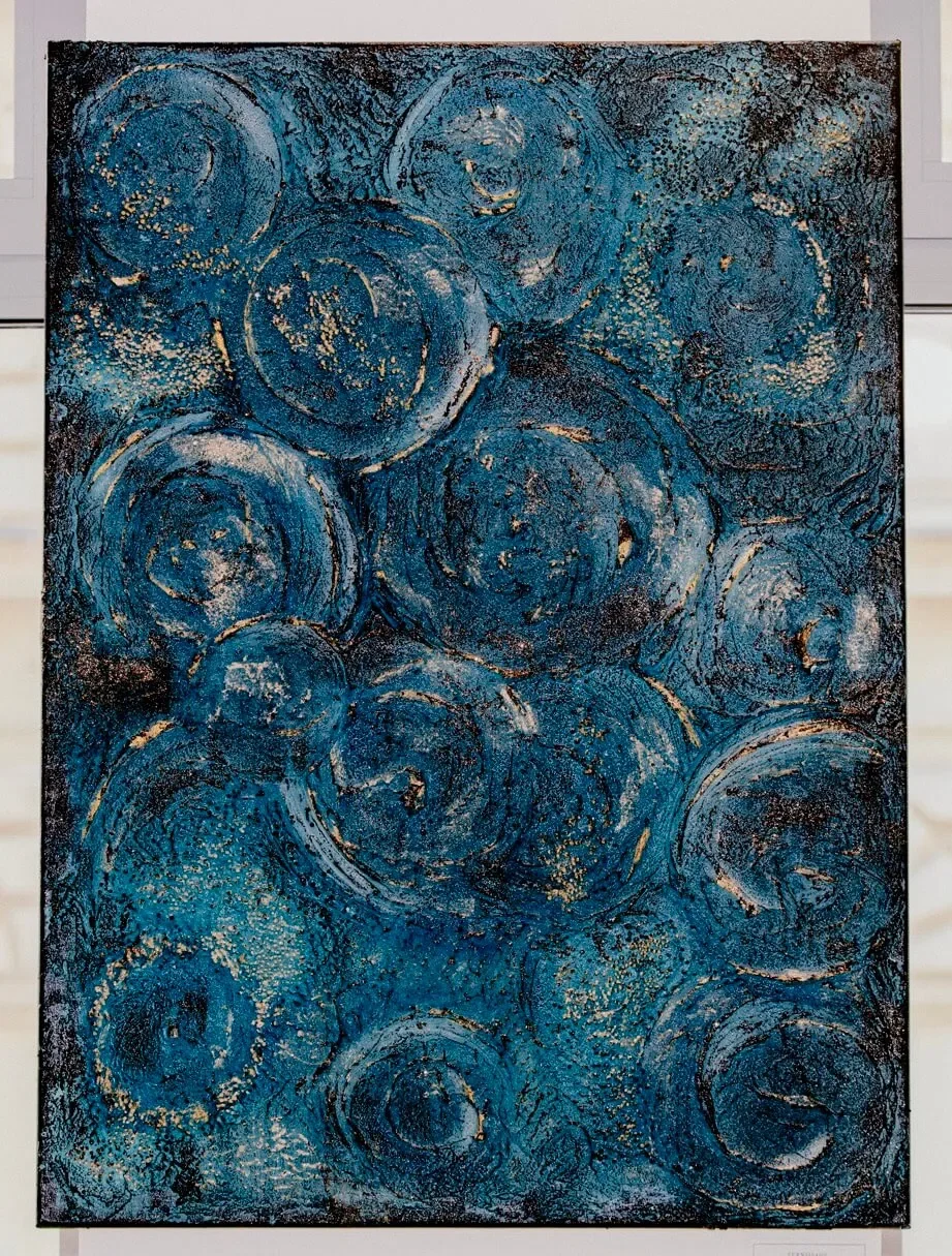 Artwork or textile design products with a specific technique and the name „Głębia oceanu" 2026